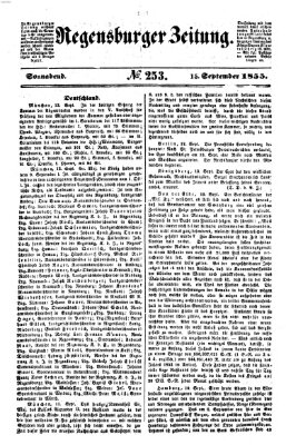 Regensburger Zeitung Samstag 15. September 1855