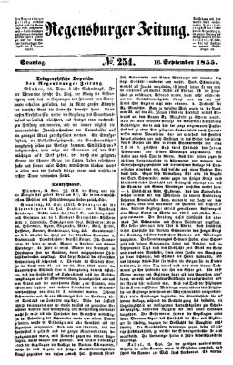 Regensburger Zeitung Sonntag 16. September 1855