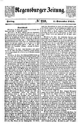 Regensburger Zeitung Freitag 21. September 1855