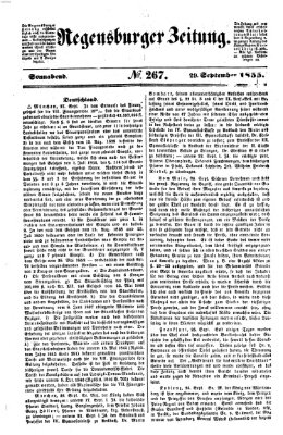 Regensburger Zeitung Samstag 29. September 1855