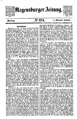 Regensburger Zeitung Freitag 5. Oktober 1855