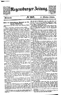 Regensburger Zeitung Mittwoch 17. Oktober 1855