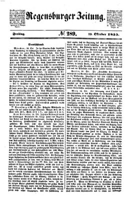 Regensburger Zeitung Freitag 19. Oktober 1855