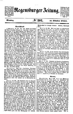 Regensburger Zeitung Montag 22. Oktober 1855