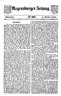 Regensburger Zeitung Samstag 27. Oktober 1855