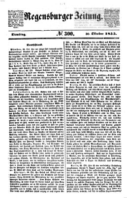 Regensburger Zeitung Dienstag 30. Oktober 1855