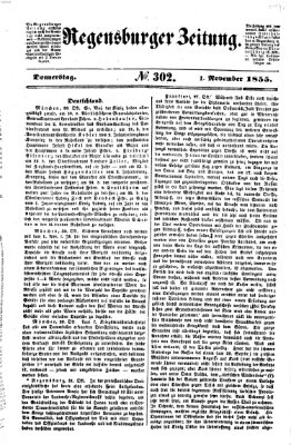 Regensburger Zeitung Donnerstag 1. November 1855