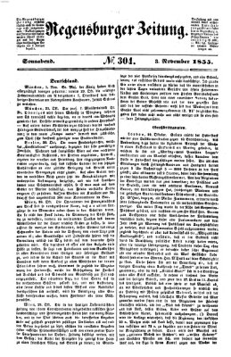 Regensburger Zeitung Samstag 3. November 1855