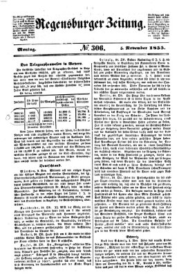 Regensburger Zeitung Montag 5. November 1855