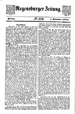 Regensburger Zeitung Freitag 9. November 1855