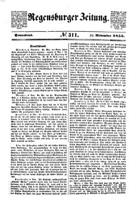 Regensburger Zeitung Samstag 10. November 1855