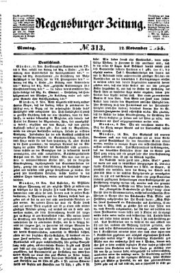 Regensburger Zeitung Montag 12. November 1855