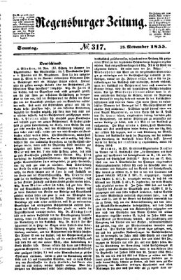 Regensburger Zeitung Sonntag 18. November 1855