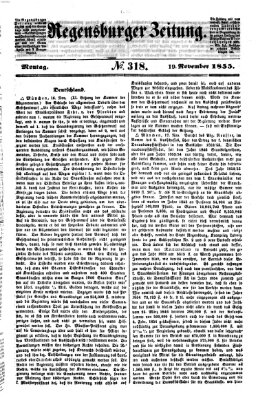 Regensburger Zeitung Montag 19. November 1855