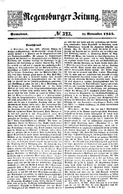 Regensburger Zeitung Samstag 24. November 1855