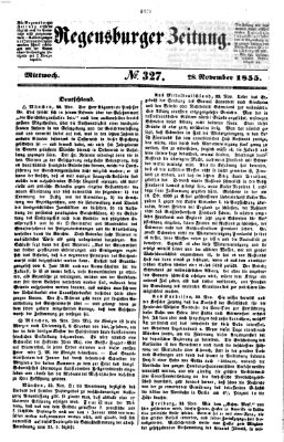 Regensburger Zeitung Mittwoch 28. November 1855