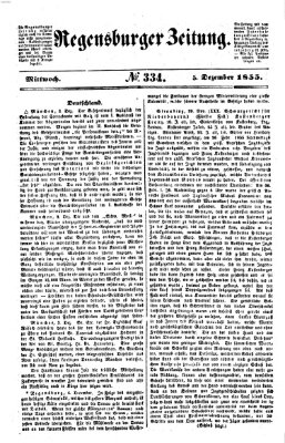 Regensburger Zeitung Mittwoch 5. Dezember 1855