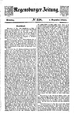 Regensburger Zeitung Sonntag 9. Dezember 1855