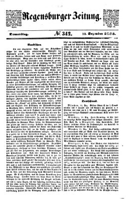 Regensburger Zeitung Donnerstag 13. Dezember 1855