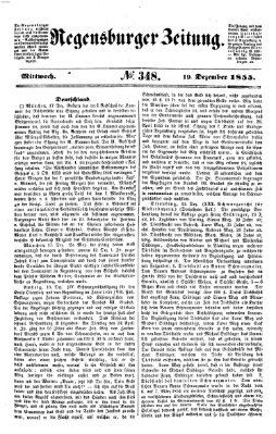 Regensburger Zeitung Mittwoch 19. Dezember 1855