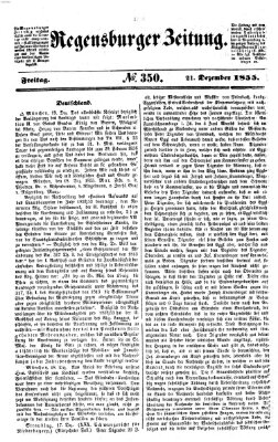 Regensburger Zeitung Freitag 21. Dezember 1855