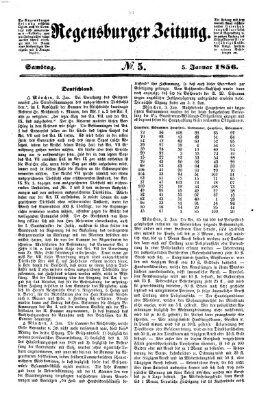 Regensburger Zeitung Samstag 5. Januar 1856