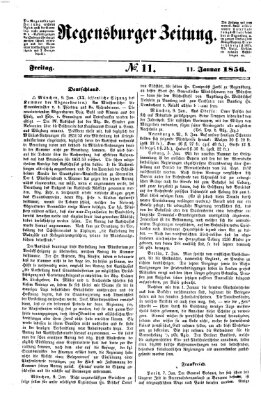 Regensburger Zeitung Freitag 11. Januar 1856