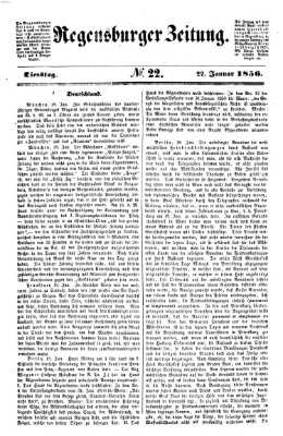 Regensburger Zeitung Dienstag 22. Januar 1856