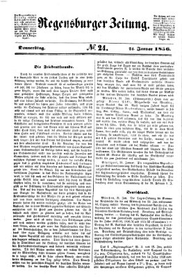 Regensburger Zeitung Donnerstag 24. Januar 1856