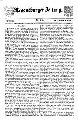 Regensburger Zeitung Montag 28. Januar 1856