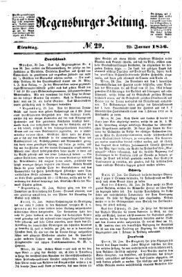 Regensburger Zeitung Dienstag 29. Januar 1856