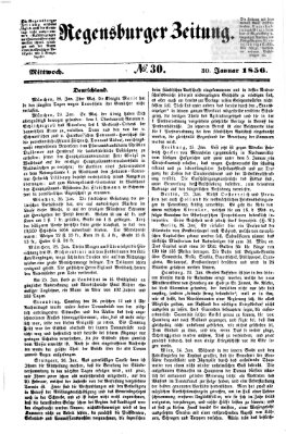 Regensburger Zeitung Mittwoch 30. Januar 1856