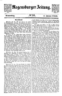 Regensburger Zeitung Donnerstag 31. Januar 1856