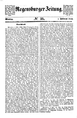 Regensburger Zeitung Montag 4. Februar 1856