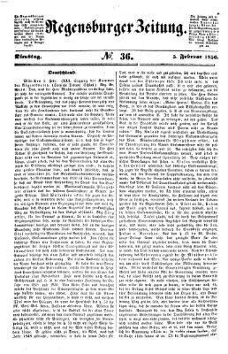 Regensburger Zeitung Dienstag 5. Februar 1856