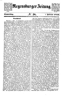 Regensburger Zeitung Donnerstag 7. Februar 1856