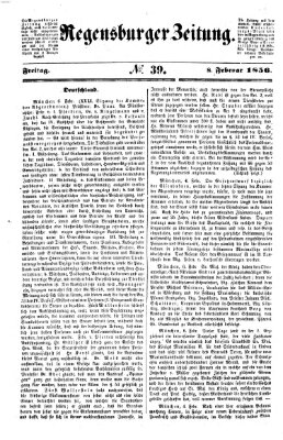 Regensburger Zeitung Freitag 8. Februar 1856