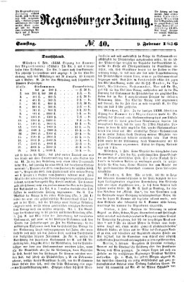 Regensburger Zeitung Samstag 9. Februar 1856