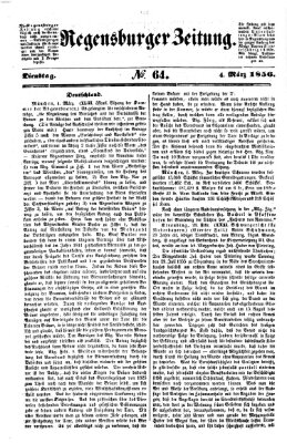 Regensburger Zeitung Dienstag 4. März 1856