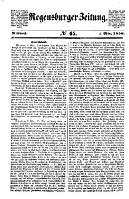 Regensburger Zeitung Mittwoch 5. März 1856