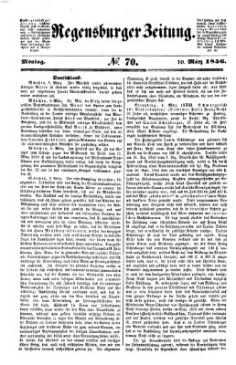 Regensburger Zeitung Montag 10. März 1856