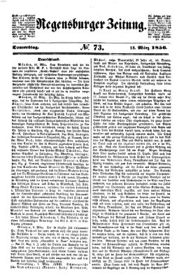 Regensburger Zeitung Donnerstag 13. März 1856