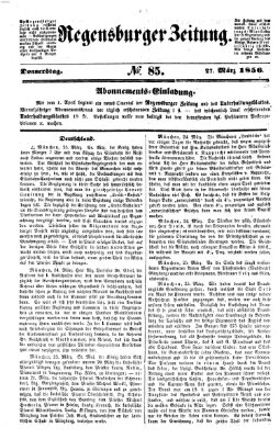 Regensburger Zeitung Donnerstag 27. März 1856