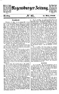 Regensburger Zeitung Samstag 29. März 1856