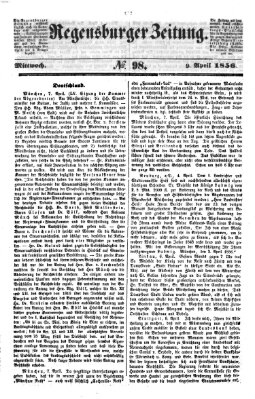 Regensburger Zeitung Mittwoch 9. April 1856