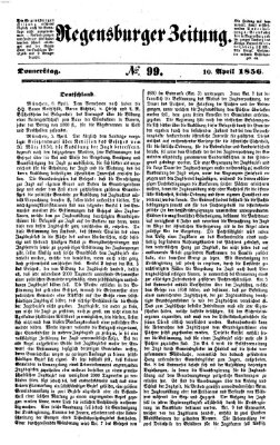 Regensburger Zeitung Donnerstag 10. April 1856