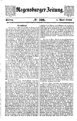 Regensburger Zeitung Freitag 11. April 1856