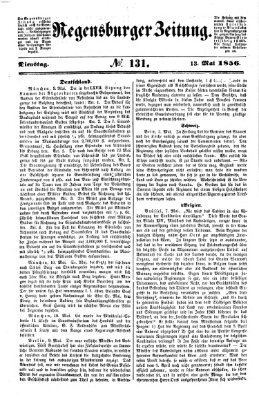 Regensburger Zeitung Dienstag 13. Mai 1856