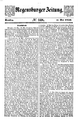 Regensburger Zeitung Samstag 31. Mai 1856