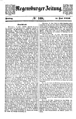 Regensburger Zeitung Freitag 20. Juni 1856